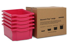 Monarch Trays Multi Packs-Monarch UK, Trays-Double (5 Pack)-Red-Learning SPACE