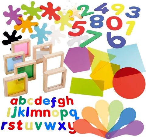 Mood Shape Accessory Set-Sensory toy-Learning Difficulties, Light Box Accessories, Maths, Primary Maths, Sensory Boxes, Shape & Space & Measure, Stock-Learning SPACE