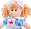 Nancy Nurse Rag Doll - Soft and Cuddly Toy-Baby Soft Toys, Bigjigs Toys, Comfort Toys, Dolls & Doll Houses, Fire. Police & Hospital, Gifts For 1 Year Olds, Gifts For 2-3 Years Old, Imaginative Play, Nurture Room, Puppets & Theatres & Story Sets, Stock-Learning SPACE