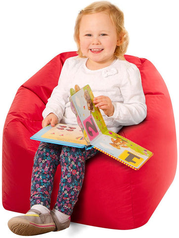 Nursery Chair Bean Bag-Bean Bags, Bean Bags & Cushions, Eden Learning Spaces, Matrix Group, Sensory Room Furniture-Red-Learning SPACE