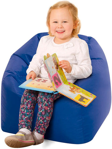 Nursery Chair Bean Bag-Bean Bags, Bean Bags & Cushions, Eden Learning Spaces, Matrix Group, Nurture Room, Sensory Room Furniture-Blue-Learning SPACE