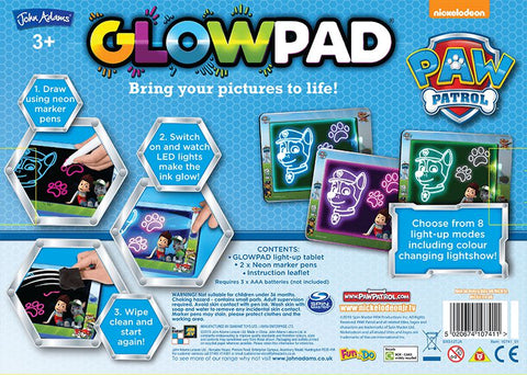 PAW Patrol GLOWPAD-Arts & Crafts, Drawing & Easels, Early Arts & Crafts, John Adams, Paw Patrol, Primary Arts & Crafts-Learning SPACE