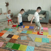 Pastel Coloured Sensory Puzzle Playmats (25cmx25cm) Set of 8-2-12 Piece Jigsaw, AllSensory, Baby Sensory Toys, Down Syndrome, Gifts For 2-3 Years Old, Mats, Mats & Rugs, Playmat, Playmats & Baby Gyms, Sensory Direct Toys and Equipment, Sensory Flooring, Vestibular-Learning SPACE