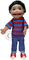 People Puppet Buddy - Boy (Olive Skin Tone)-communication, Communication Games & Aids, Helps With, Imaginative Play, Neuro Diversity, Primary Literacy, Puppets & Theatres & Story Sets, Stock, The Puppet Company-Learning SPACE