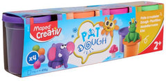 Play Dough 154g Tubs - Pack of 4-Art Materials, Arts & Crafts, Baby Arts & Crafts, Craft Activities & Kits, Early Arts & Crafts, Maped Stationery, Messy Play, Modelling Clay, Primary Arts & Crafts-Learning SPACE