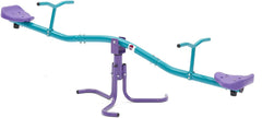 Plum® Rotating See Saw - Purple/Teal-Active Games, Additional Need, AllSensory, Balancing Equipment, Bounce & Spin, Games & Toys, Gross Motor and Balance Skills, Helps With, Plum Play, See Saws, Sensory Seeking, Stock-Learning SPACE