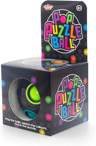 Pop Puzzle Ball-ADD/ADHD, AllSensory, Calmer Classrooms, Fidget, Helps With, Neuro Diversity, Push Popper, Sensory Seeking, Stress Relief, Tobar Toys, Toys for Anxiety-Learning SPACE