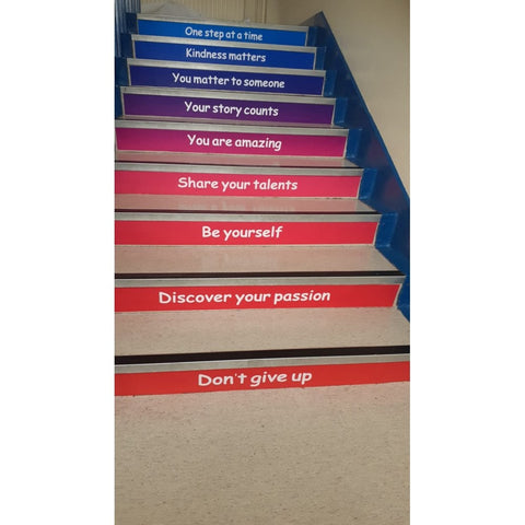 Positive Steps - Motivational Sensory Path-bespoke, Calmer Classrooms, Classroom Displays, Helps With, Movement Breaks, Sensory Flooring, Sensory Paths, swym-disabled-addtocart-with-text, swym-hide-addtocart, swym-hide-productprice-Learning SPACE