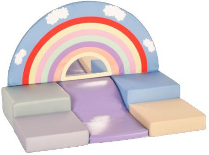 Rainbow Explorer Toddler Soft Play Set-AllSensory, Baby Sensory Toys, Down Syndrome, Nurture Room, Playmats & Baby Gyms, Rainbow Theme Sensory Room, Soft Play Sets, Stock-Learning SPACE