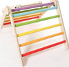 Rainbow Wooden Triangle Pickler Style Climbing Frame-Additional Need, Baby Climbing Frame, Balancing Equipment, Gross Motor and Balance Skills, Helps With, Matrix Group, Outdoor Climbing Frames, Seasons, Sensory Climbing Equipment, Summer-Learning SPACE