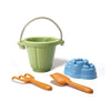 Sand & Water Play Set Green-Baby Bath. Water & Sand Toys, Bigjigs Toys, Eco Friendly, Green Toys, Messy Play, Outdoor Sand & Water Play, S.T.E.M, Sand, Sand & Water, Science Activities, Seasons, Sensory Garden, Summer, Water & Sand Toys-Learning SPACE