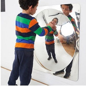 Sensory Mirror - Giant Single Dome - 780mm-AllSensory, Early Years Sensory Play, Outdoor Mirrors, Sensory Garden, Sensory Mirrors, Stock, TickiT-Learning SPACE