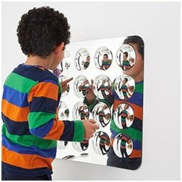 Sensory Mirror - With 16 Domes - Large - 490mm-AllSensory, Early Years Sensory Play, Outdoor Mirrors, Sensory Garden, Sensory Mirrors, Sensory Seeking, Stock, TickiT-Learning SPACE