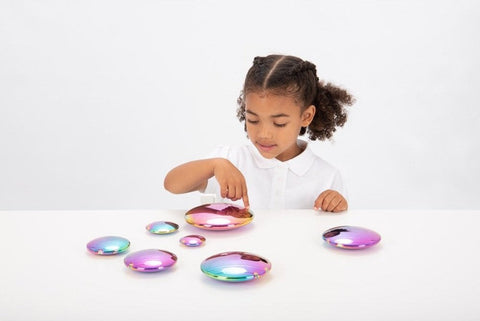 Sensory Reflective Colour Burst Buttons - Pk7-AllSensory, Early Years Sensory Play, Maths, Primary Maths, Sensory Seeking, Shape & Space & Measure, Stock, TickiT, Visual Sensory Toys-Learning SPACE