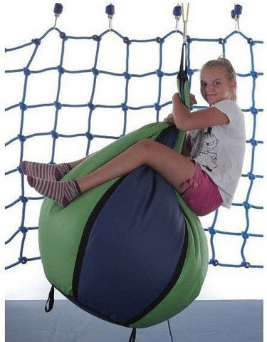 Sensory Therapeutic Swing - Suspended Pear Beanbag-Additional Need, Bean Bags, Bean Bags & Cushions, Calming and Relaxation, Gross Motor and Balance Skills, Hammocks, Helps With, Indoor Swings, Nurture Room, Outdoor Swings, Proprioceptive, Stock, Teen & Adult Swings, Vestibular-Learning SPACE