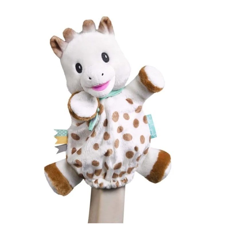 Sophie la girafe - Sweety Sophie Puppet Comforter Baby Gift-Stuffed Toys-AllSensory, Baby Sensory Toys, Baby Soft Toys, Comfort Toys, Gifts for 0-3 Months, Gifts For 3-6 Months, Imaginative Play, Puppets & Theatres & Story Sets, Sophie la girafe-Learning SPACE