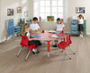 Start Right Height Adjustable Table - Semi-Circular-Classroom Furniture, Classroom Table, Height Adjustable, Metalliform, Table-Learning SPACE