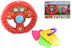 Steering Wheel & Keys Play Set-Baby & Toddler Gifts, Baby Cause & Effect Toys, Cars & Transport, Imaginative Play-Learning SPACE