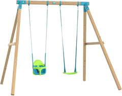 TP Kingswood Double with Set with Quadpod-Baby Swings, Outdoor Swings, Playground Equipment, TP Toys-Learning SPACE