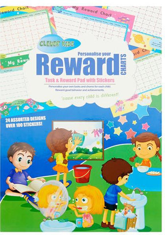 Task & Reward Chart Pad With Stickers-Additional Need, Calmer Classrooms, Classroom Displays, Clever Kidz, Early Years Books & Posters, Feeding Skills, Helps With, Planning And Daily Structure, PSHE, Rewards & Behaviour, Social Emotional Learning-Learning SPACE
