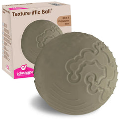 Texture-iffic Ball - Boho Chic Olive-Edushape Toys, Sensory Balls, Tactile Toys & Books-Learning SPACE