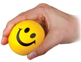 The Happy Yellow Foam Smiler Stress Ball-Calmer Classrooms, Fidget, Helps With, Squishing Fidget, Stock, Stress Relief, Tobar Toys, Toys for Anxiety-Learning SPACE