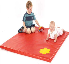 Thick Play Mat - Square-AllSensory, Baby Sensory Toys, Down Syndrome, Floor Padding, Matrix Group, Mats, Mats & Rugs, Padding for Floors and Walls, Playmats & Baby Gyms, Sensory Flooring, Soft Play Sets, Square-Red-Learning SPACE
