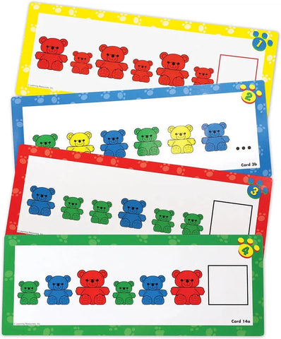 Three Bear Family Pattern Cards-Addition & Subtraction, Counting Numbers & Colour, Early Years Maths, Learning Resources, Maths, Memory Pattern & Sequencing, Primary Maths, S.T.E.M, Stock-Learning SPACE