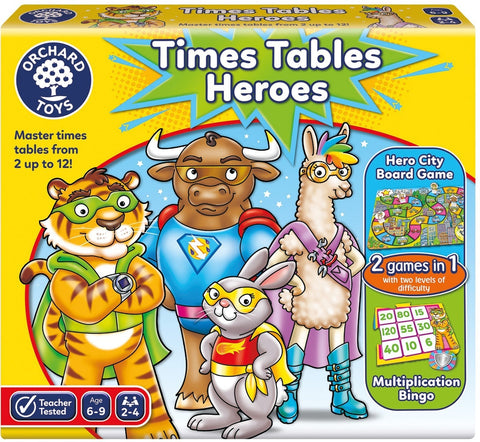 Times Tables Heroes Game-Maths, Multiplication & Division, Orchard Toys, Primary Games & Toys, Primary Maths, Table Top & Family Games-Learning SPACE