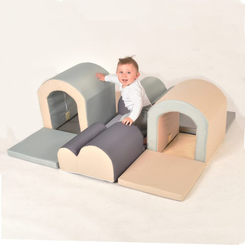 Toddler Tunnels And Bumps Set-AllSensory, Baby Sensory Toys, Baby Soft Play and Mirrors, Down Syndrome, Matrix Group, Nurture Room, Padding for Floors and Walls, Playmats & Baby Gyms, Soft Play Sets-Learning SPACE