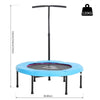 Trampoline Rebounder with Adjustable Handle-Active Games, ADD/ADHD, Additional Need, AllSensory, Baby Jumper, Cerebral Palsy, Exercise, Gross Motor and Balance Skills, Helps With, Movement Breaks, Neuro Diversity, Teen & Adult Trampolines, Teenage & Adult Sensory Gifts, Trampolines-Blue-Learning SPACE
