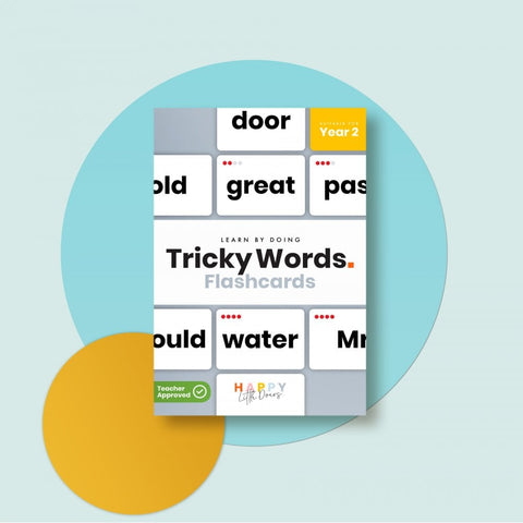 Tricky Words Flashcards - Year 2-Early Years Books & Posters, Early Years Literacy, Happy Little Doers, Learn Alphabet & Phonics, Primary Literacy-Learning SPACE