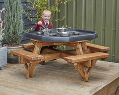 Tuff Spot Friendly Picnic Bench (8 Seats)-Cosy Direct, Tuff Tray-Learning SPACE