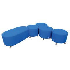 Valentine Dot & Dash Set-Stools & Benches-Modular Seating, Seating-Bluebell-Learning SPACE