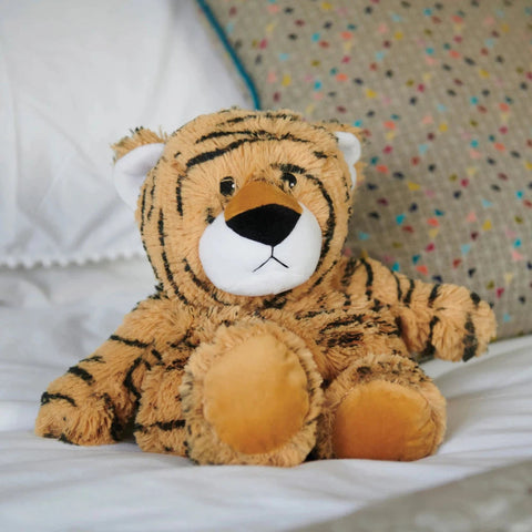 Warmies® - Tiger-AllSensory, Baby Sensory Toys, Calming and Relaxation, Comfort Toys, Gifts For 2-3 Years Old, Helps With, Interoception, Sensory Processing Disorder, Sensory Seeking, Sensory Smells, Stock, Teen Sensory Weighted & Deep Pressure, Warmies, Weighted & Deep Pressure-Learning SPACE