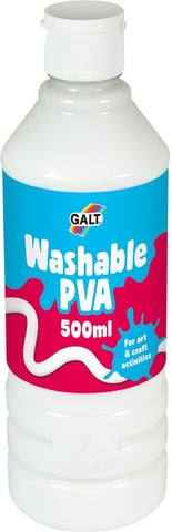 Washable PVA Glue 500 ml-Art Materials, Arts & Crafts, Baby Arts & Crafts, Early Arts & Crafts, Galt, Glue, Messy Play, Primary Arts & Crafts, Stock-Learning SPACE