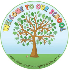 Welcome - Tree Outdoor Sign-Back To School, Calmer Classrooms, Classroom Displays, Forest School & Outdoor Garden Equipment, Helps With, Inspirational Playgrounds, Playground Equipment, Playground Wall Art & Signs, Seasons, Stock-Learning SPACE