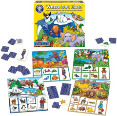 Where Do I Live?-Early years Games & Toys, Early Years Maths, Gifts For 2-3 Years Old, Gifts For 3-5 Years Old, Maths, Memory Pattern & Sequencing, Orchard Toys, Primary Games & Toys, Primary Maths, Stock, Table Top & Family Games-Learning SPACE