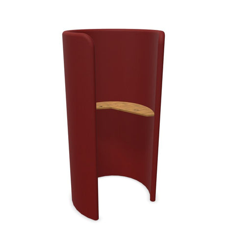 BuzziHug - Sound Reducing Privacy Booth-Buzzi Space, Dividers, Library Furniture, Noise Reduction-Hazy Red - TRCS+ 9405-Antwerp Oak (+£238)-Without LED Light-Learning SPACE
