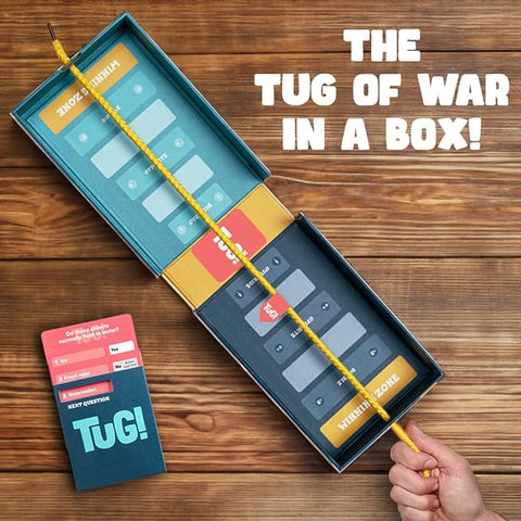 TUG! Tug-of-War in a Box - Party Trivia Board Game-Table Top & Family Games, Teen Games-Learning SPACE