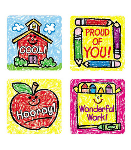 Carson Dellosa School Days: Kids Drawn Motivational Stickers-Learning SPACE