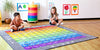 100 Square Counting Grid 2x2m Carpet-Counting Numbers & Colour, Educational Carpet, Kit For Kids, Learning Difficulties, Mats & Rugs, Multi-Colour, Rugs, Square-Learning SPACE