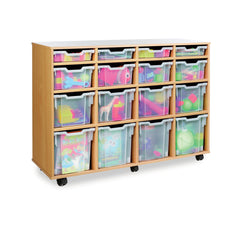 16 Combination Tray Unit-Shelves, Storage, Storage Bins & Baskets, Trays-Learning SPACE