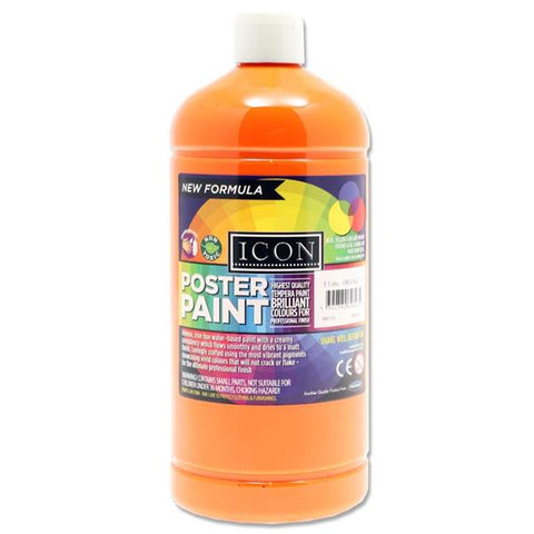 1Ltr Poster Paint-Arts & Crafts, Cerebral Palsy, Crafty Bitz Craft Supplies, Early Arts & Crafts, Paint, Premier Office, Primary Arts & Crafts-Orange-Learning SPACE