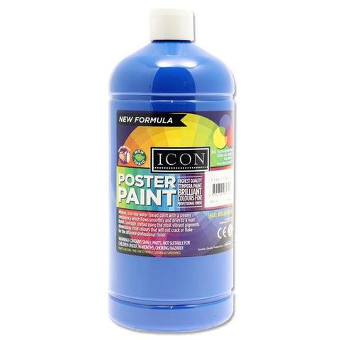 1Ltr Poster Paint-Arts & Crafts, Cerebral Palsy, Crafty Bitz Craft Supplies, Early Arts & Crafts, Paint, Premier Office, Primary Arts & Crafts-Blue-Learning SPACE