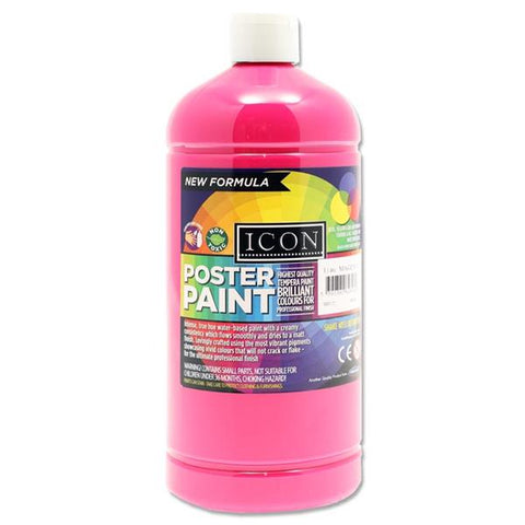 1Ltr Poster Paint-Arts & Crafts, Cerebral Palsy, Crafty Bitz Craft Supplies, Early Arts & Crafts, Paint, Premier Office, Primary Arts & Crafts-Pink-Learning SPACE
