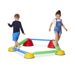 Build 'n' Balance - Starter Set-Additional Need, AllSensory, Balancing Equipment, Calmer Classrooms, Engineering & Construction, Exercise, Gonge, Gross Motor and Balance Skills, Helps With, Learning Difficulties, Movement Breaks, S.T.E.M, Sensory Garden, Sensory Processing Disorder, Stepping Stones, Stock, Vestibular-Learning SPACE