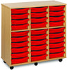30 Single Tray Unit-Shelves, Storage, Storage Bins & Baskets, Trays-Beech-Learning SPACE