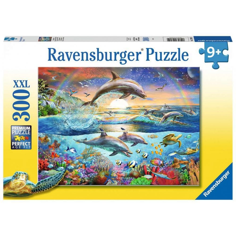 300 piece Jigsaw Puzzle - Dolphin Paradise XXL-100-1000 Piece Jigsaw, Ravensburger Jigsaws-Learning SPACE