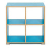 4 Cube Room Divider - Bubble Gum Range-Dividers, Monarch UK, Shelves, Storage-Cyan-Learning SPACE
